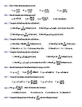 Toán học - Cực trị hàm phân thức